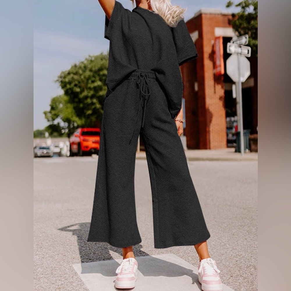 Quilted pant set